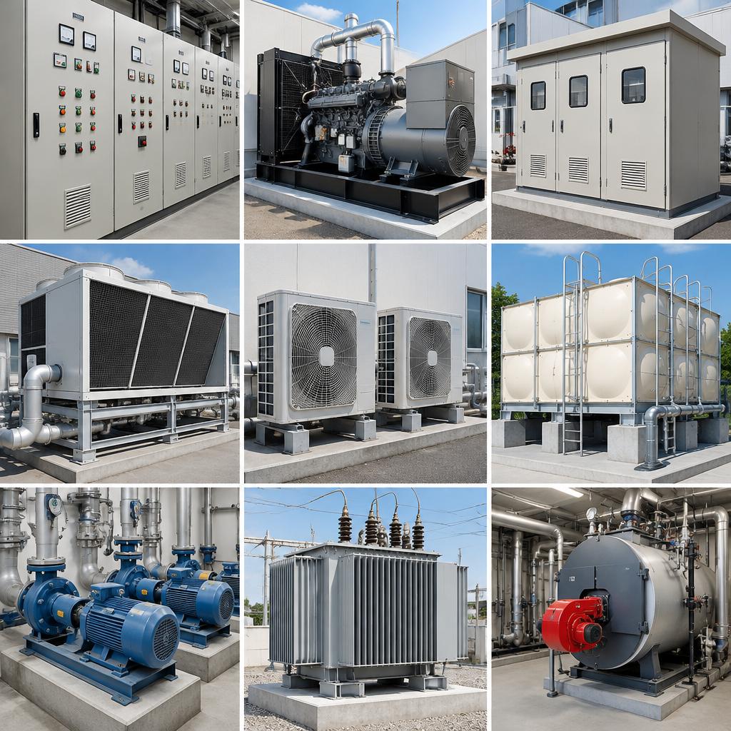 制御盤から発電機まで、多様な設備の搬入据付に対応